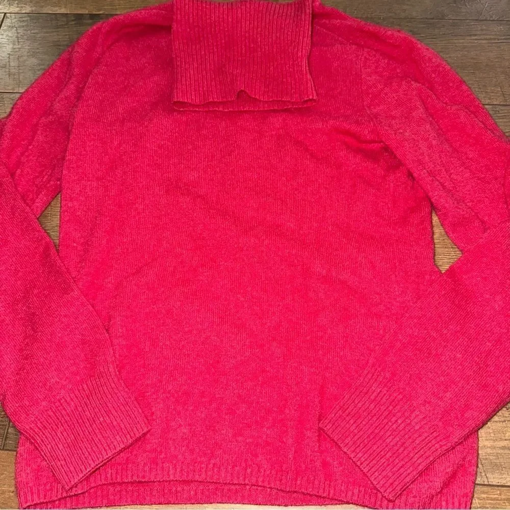 j crew Red Cashmere Sweater